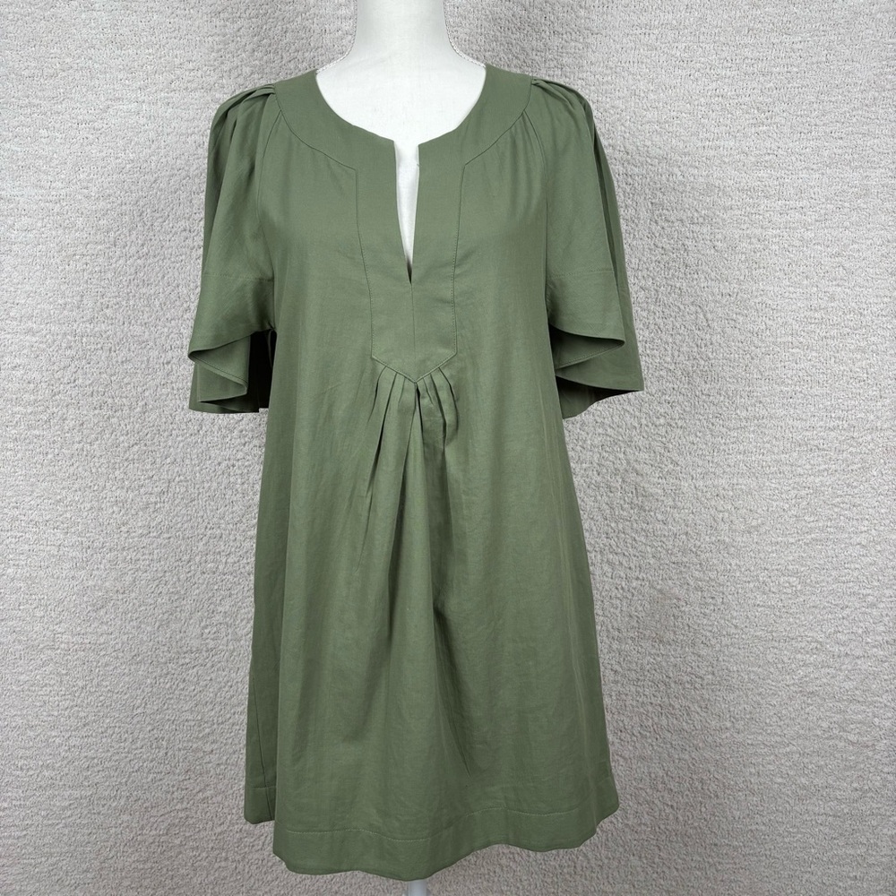 Pomander Place Dress Womens XS Sage Green Finley Flutter Sleeve Tuckernuck